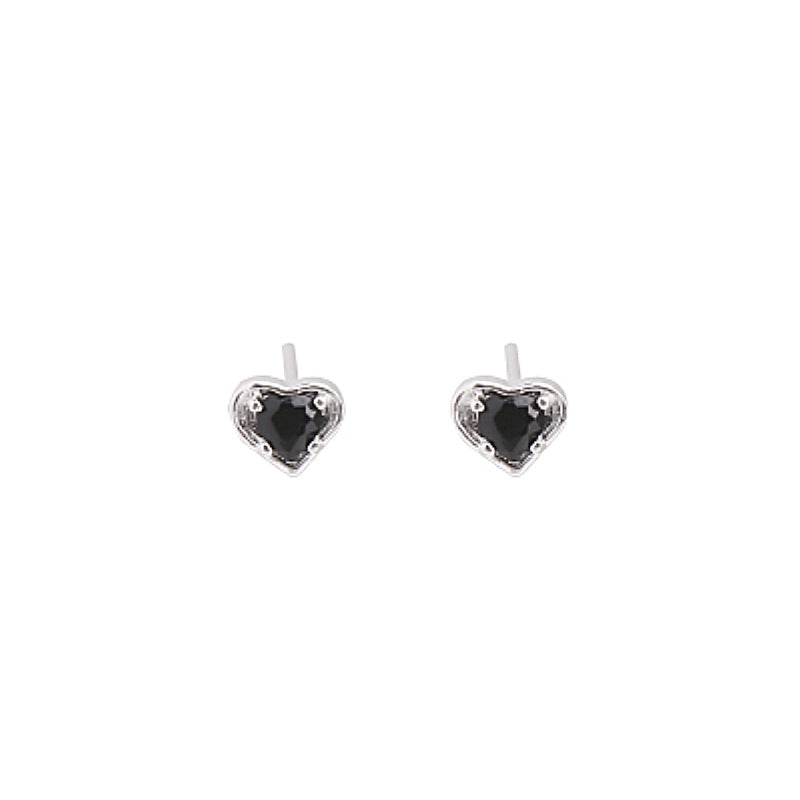 Women's Before Sleep Loving Heart Zircon Exquisite High-grade Earrings