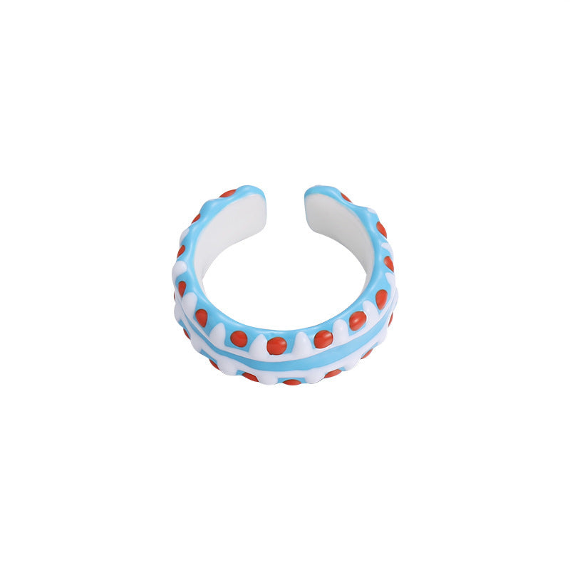 Female Affordable Luxury Style High-grade Drop Oil Rings