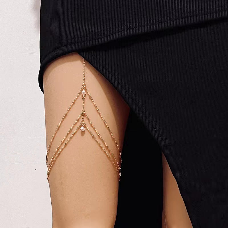 Women's Fashion Diamond Garden Bead Body Charm Necklaces