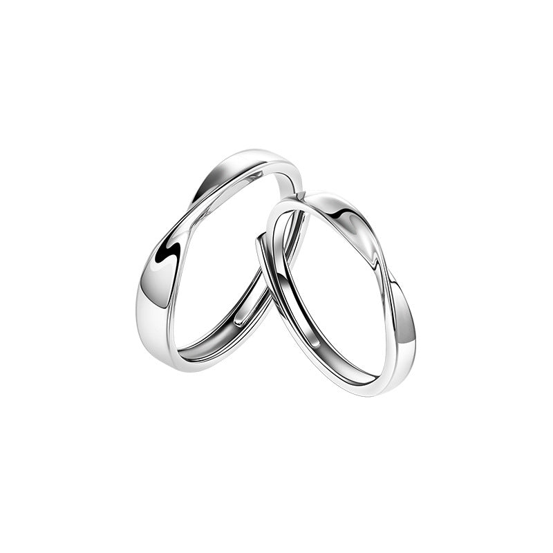 Pair Style Niche Personality Boys Opening Rings