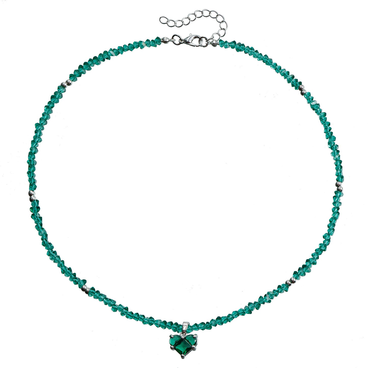High Sense Niche Love Clavicle Chain Glass Beads Necklaces