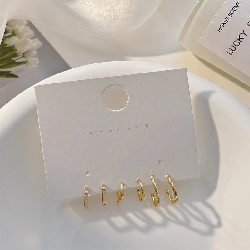 Needle Fashion Minimalism Creative Design Geometric Earrings