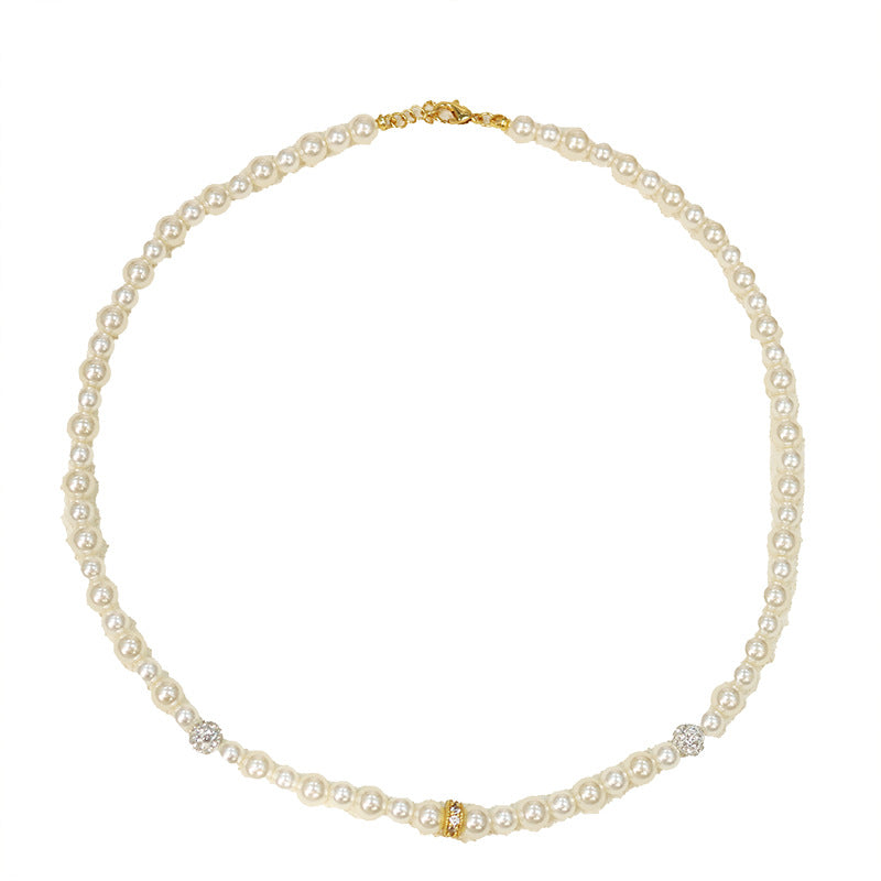 French Vintage Pearl Handmade Beaded Starry Sky Advanced Necklaces