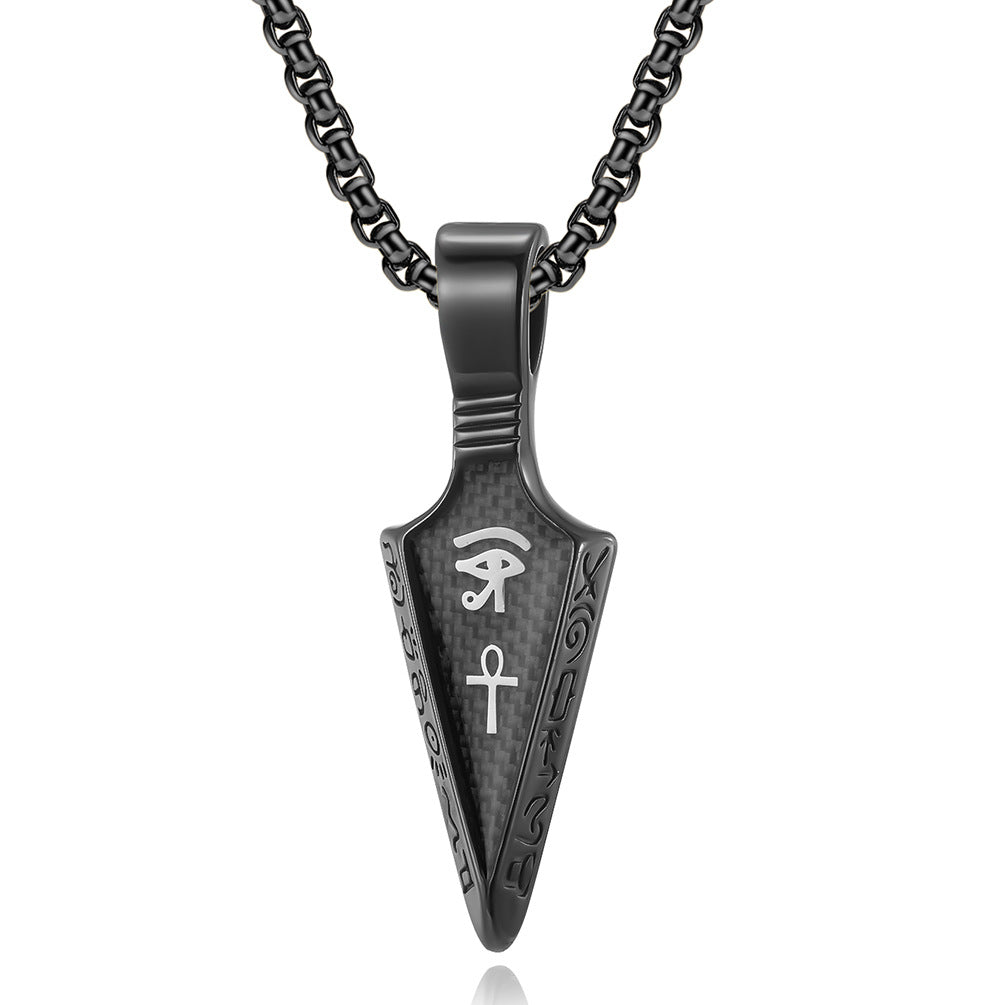 Ornament Horus Eye Spearhead Stainless Steel Pendants