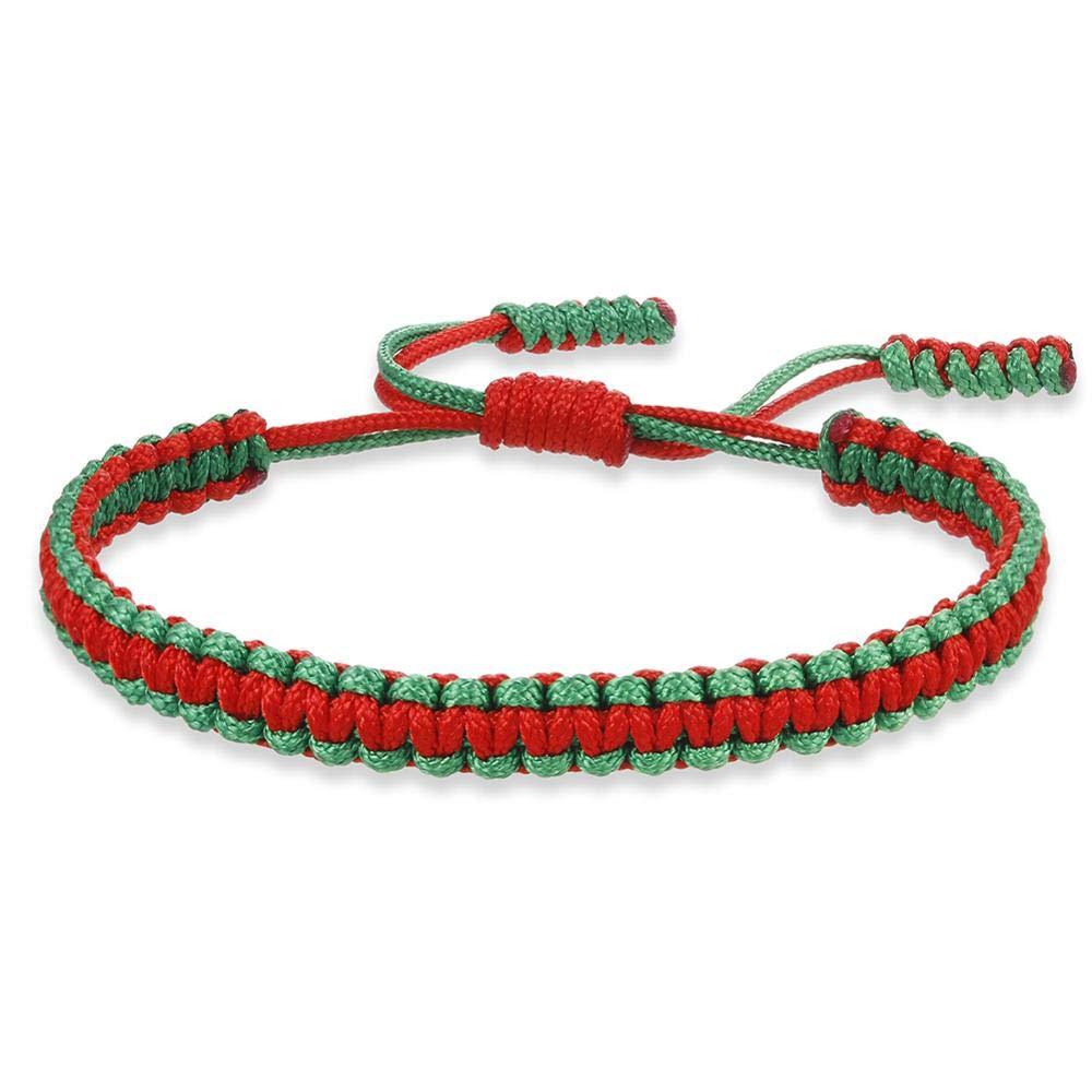 Women's Handmade Multicolor Jade Thread Braided Adjustable Bracelets
