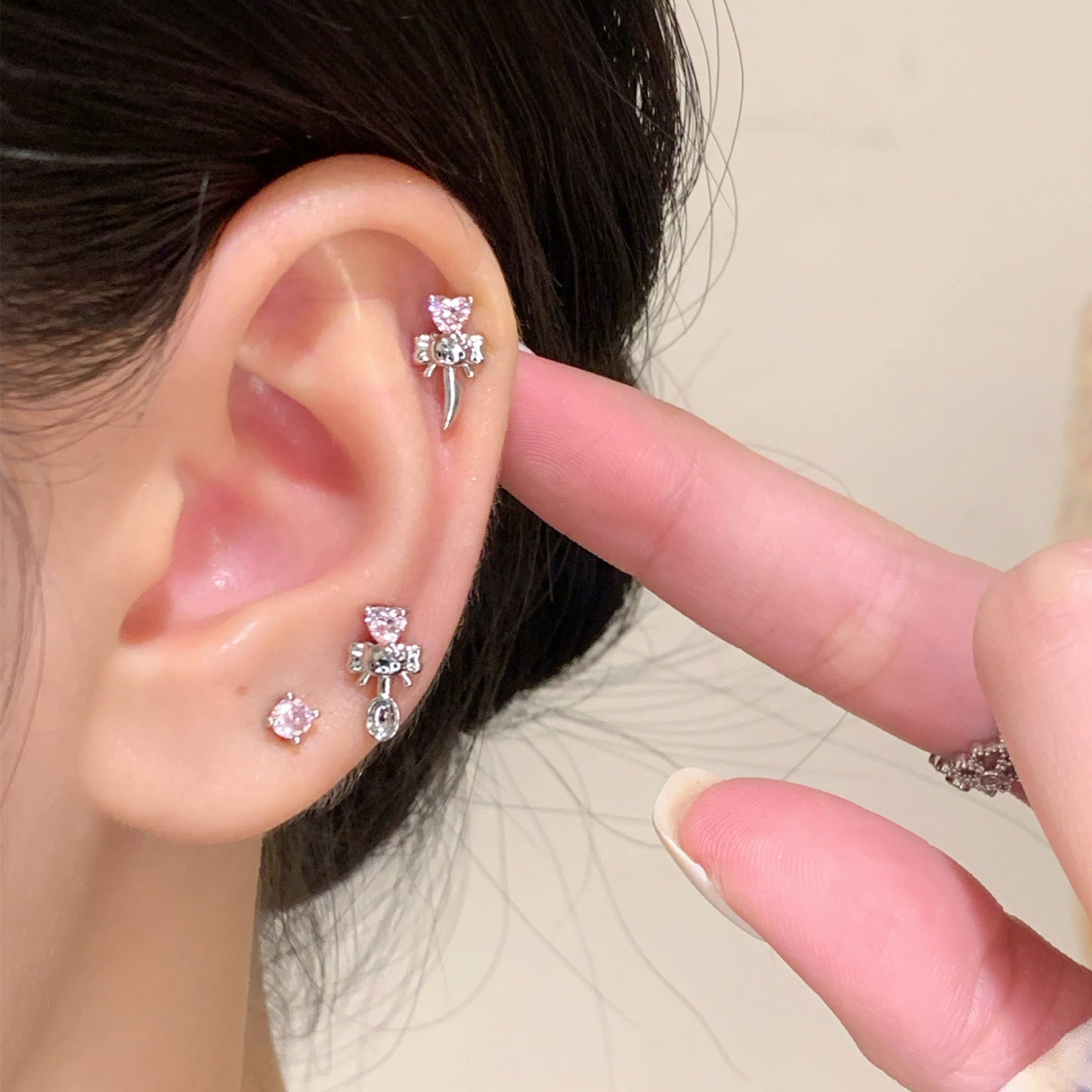 No Need To Take Off Niche Design Personality Flat Bottom Stud Earrings