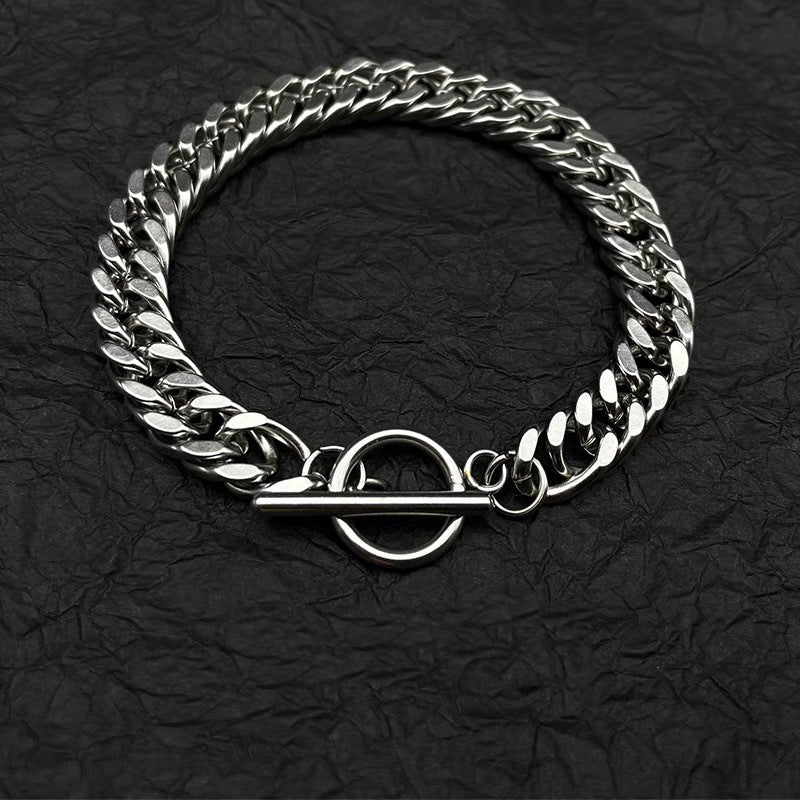 Women's & Men's Hip Hop Thick Type Cuban Link Chain Titanium Necklaces