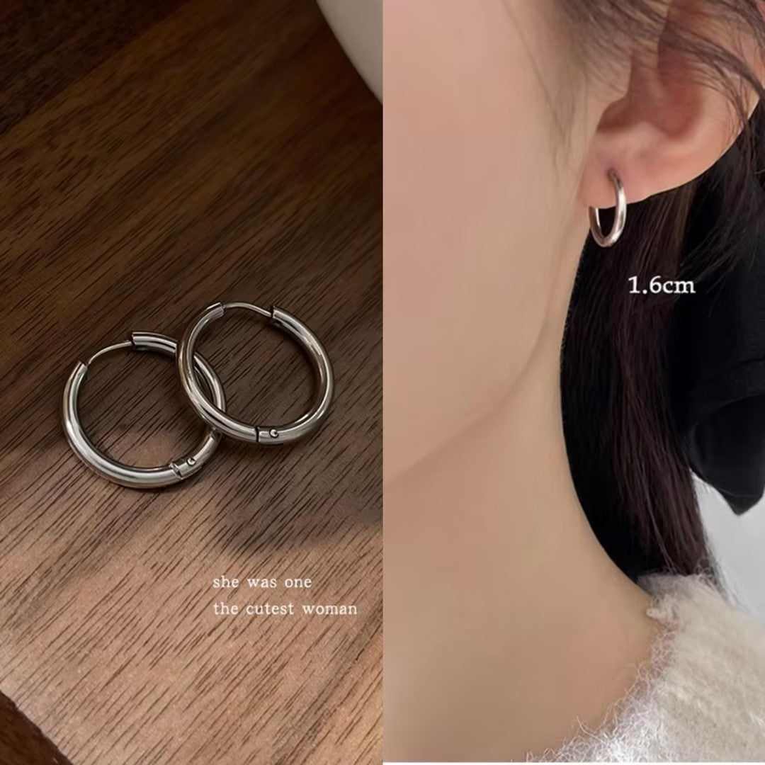 Women's Simple Ear Clip Sterling Sier High-grade Quality Earrings