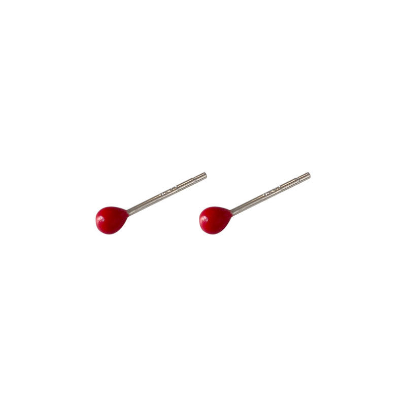 Women's Mini Rainbow Epoxy Small Ball For Cute Personality Earrings