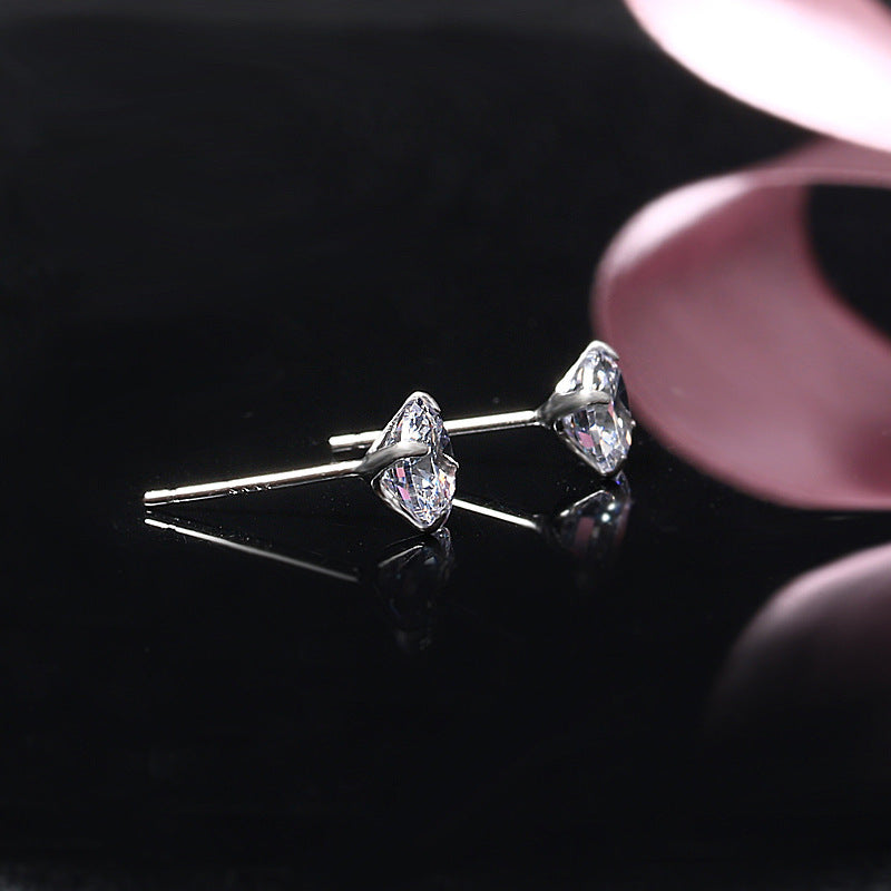 Women's & Men's Diamond Korean Style Simple Fashionable Temperament Earrings