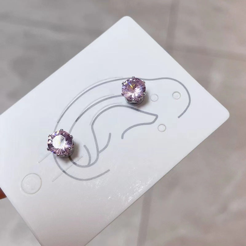 Bone Pin Magnetic Female Clip Male Rivet Stud Earrings
