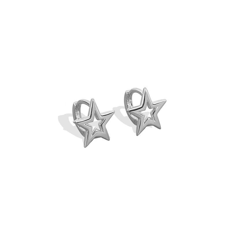 Personality Five-pointed Star Asterism Temperament Cold Earrings