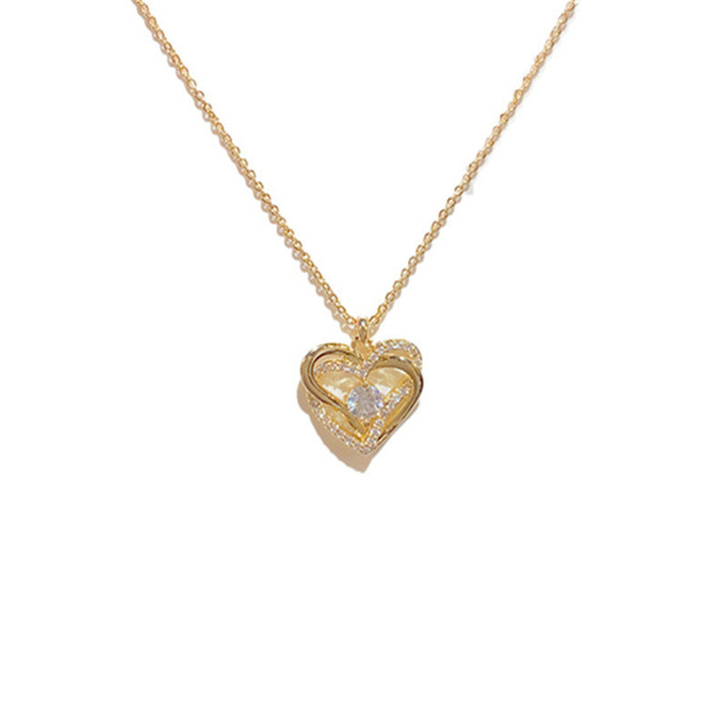 Women's Light Luxury Full Diamond Elegant Versatile Clavicle Necklace