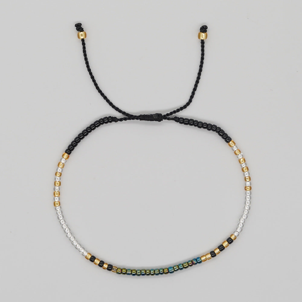 Women's Niche Minimalist Design Bohemian Style Colorful Bracelets