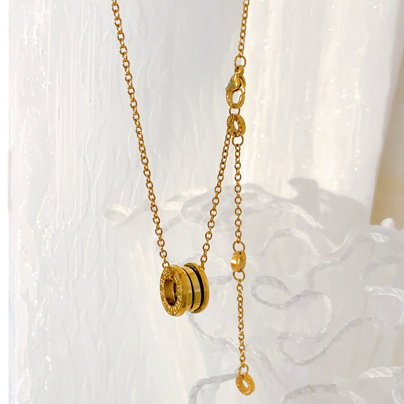 Women's Steel No Fading Roman Digital Spring Fashion Small Waist Necklaces