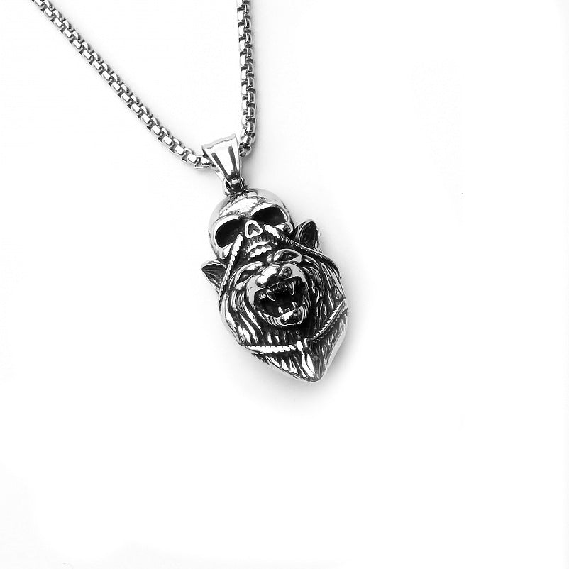 Popular Ornament Vintage Viking Boys Titanium Steel Necklaces