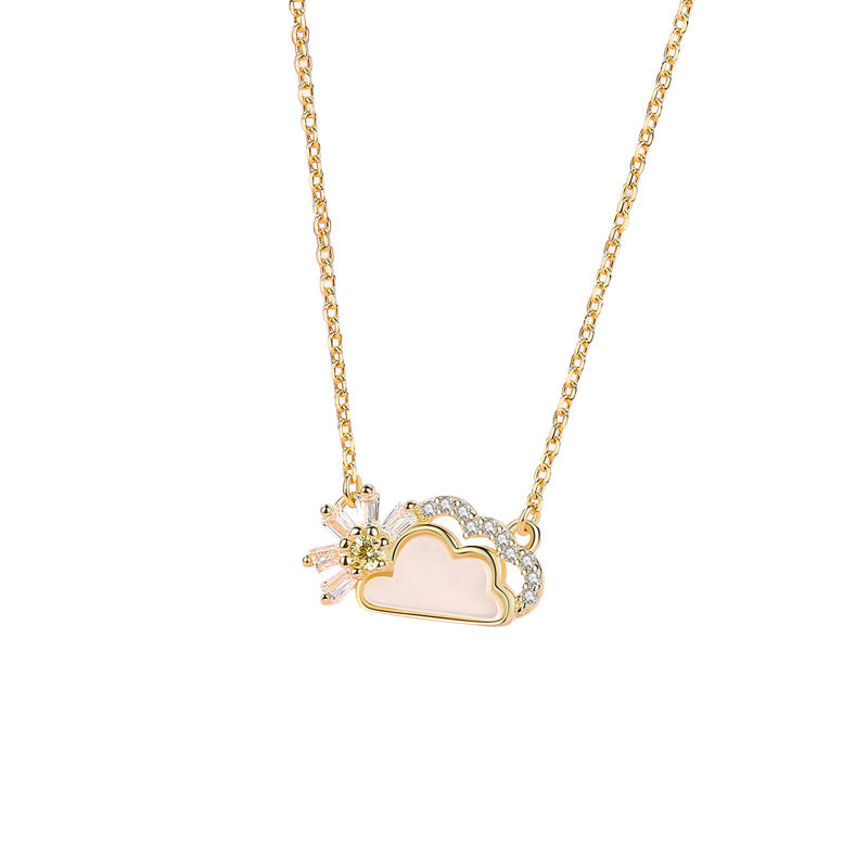 Sterling Sier Korean Style Summer Clavicle Necklaces
