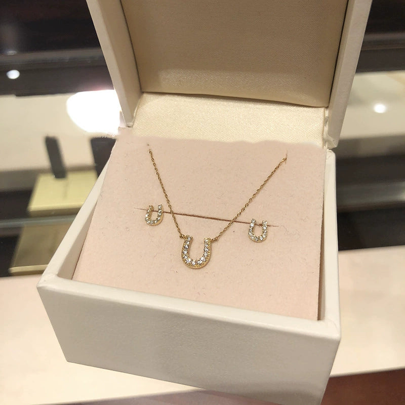 Women's Horseshoe U-shaped For Simple Clavicle Chain Neck Necklaces