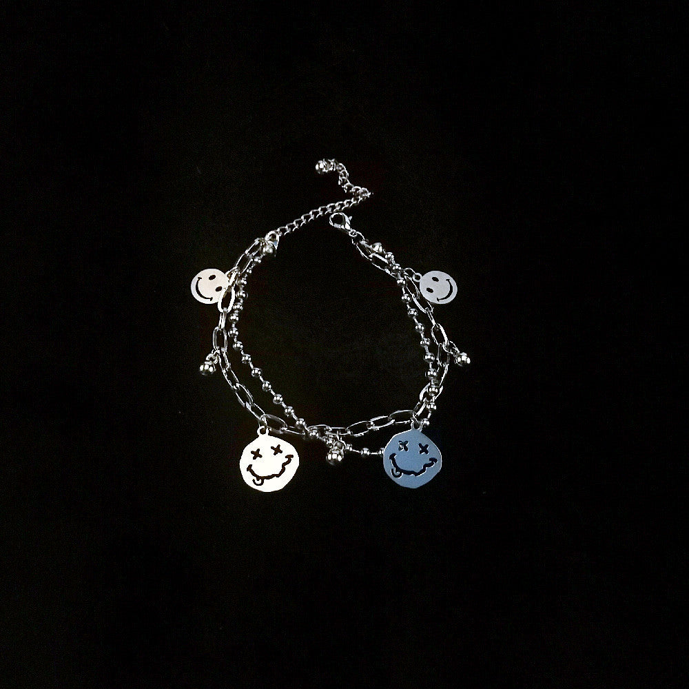 Hop Lucky Tree Retro Titanium Steel Cross Bracelet