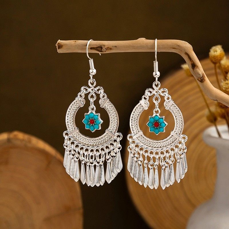 Miao Sier Ethnic Totem Phoenix Bell Rings