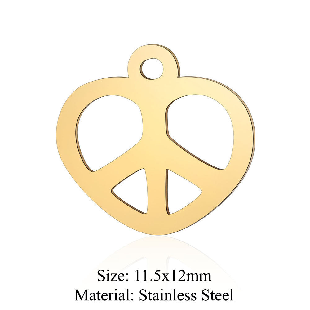 Love Titanium Steel Large Infinite Symbol Geometric Pattern Pendants