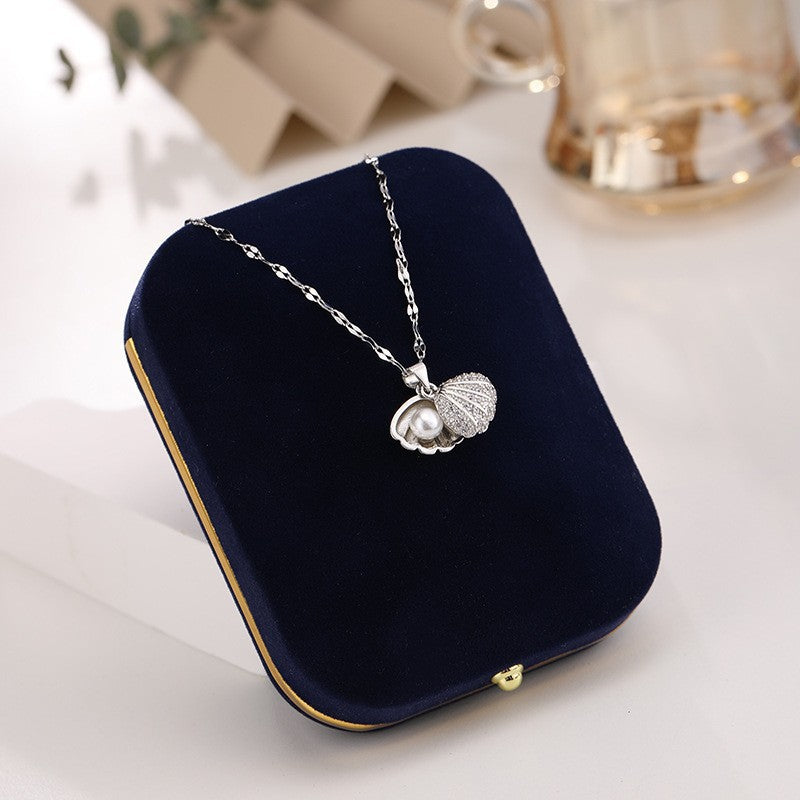 Women's Ocean Style Fish Ornament Random Match Titanium Necklaces