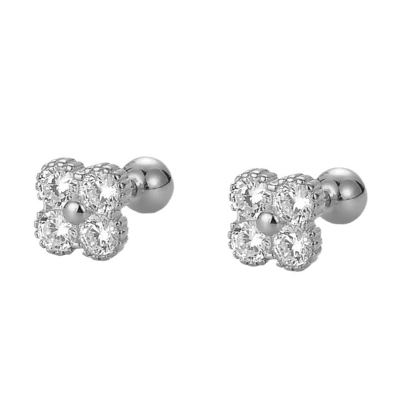 Clover Ear Bone Light Luxury Design Twist Earrings