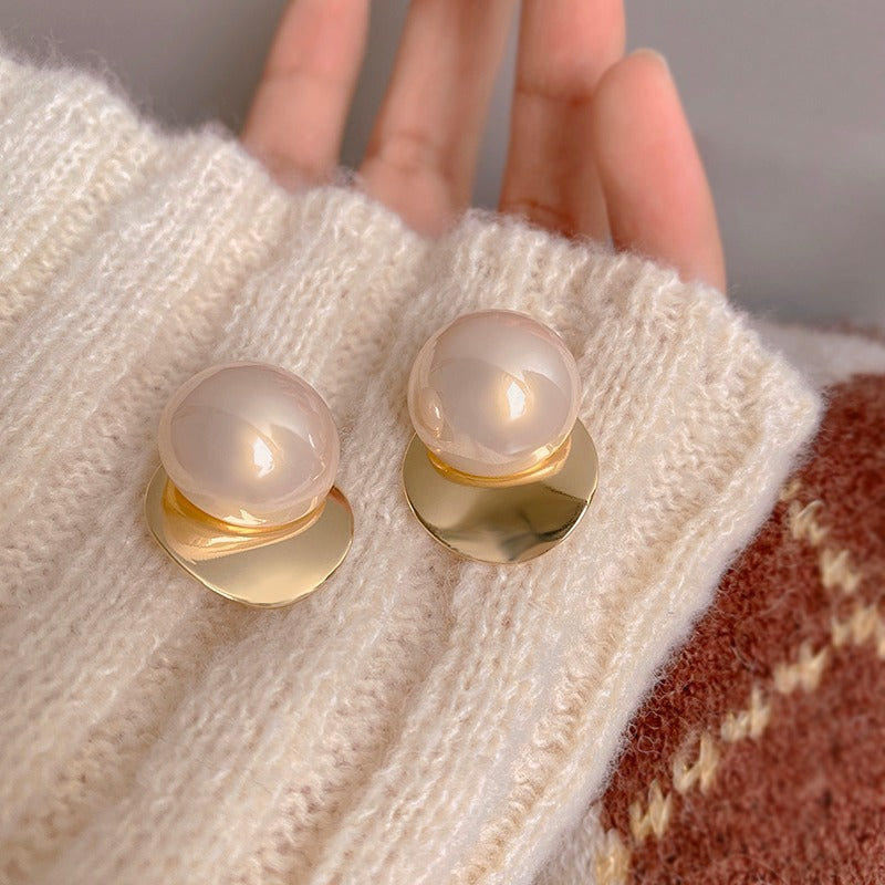 Women's Sier Pin Korean Style High Sense Special Earrings