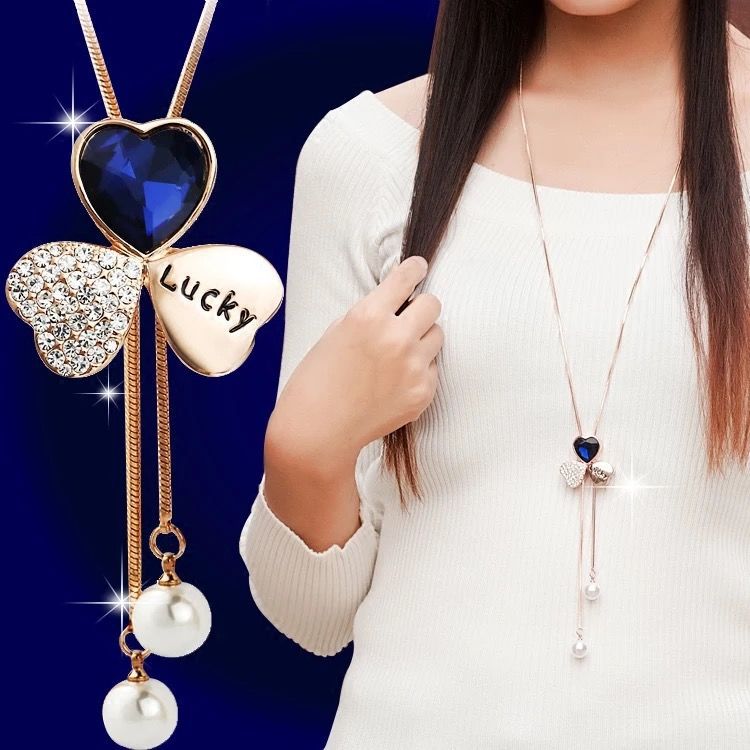 Women's Classic Sweater Chain Long Clothes Accessories Necklaces
