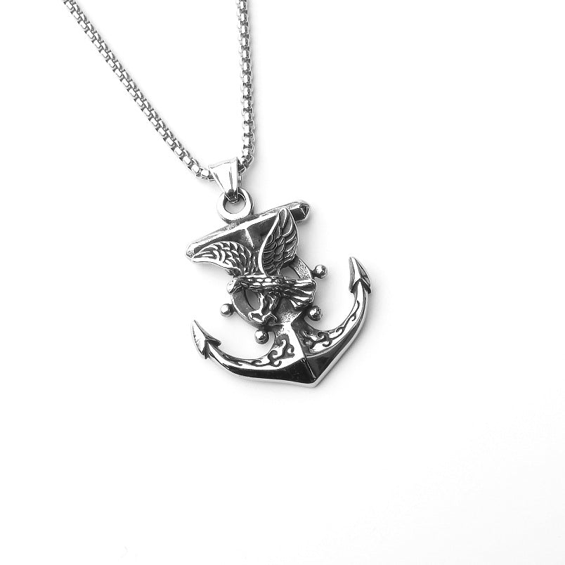 Men's Sword Darkness Dragon Fighter Titanium Steel Necklaces