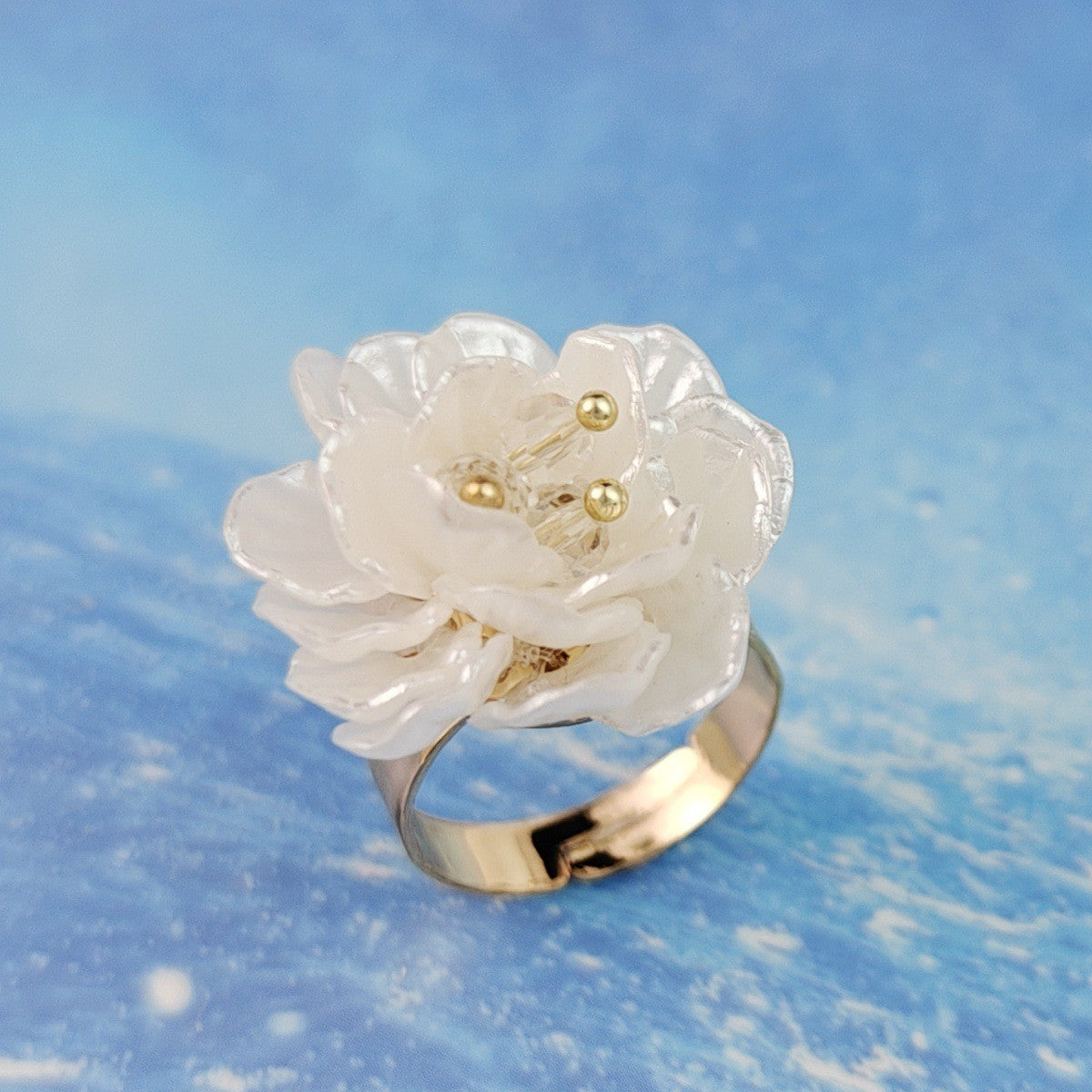 French Retro Baroque Flower Open Fashion Rings