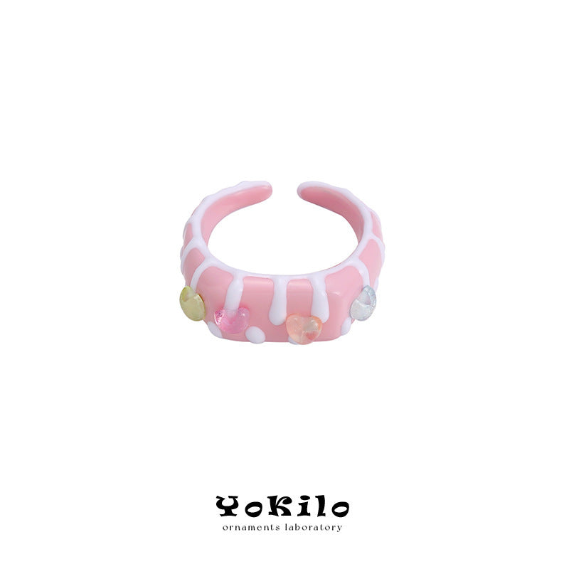 Female Affordable Luxury Style High-grade Drop Oil Rings