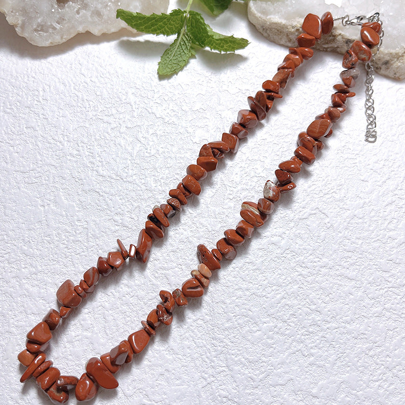 Gravel Style Neck Chain Bohemian Agate Necklaces