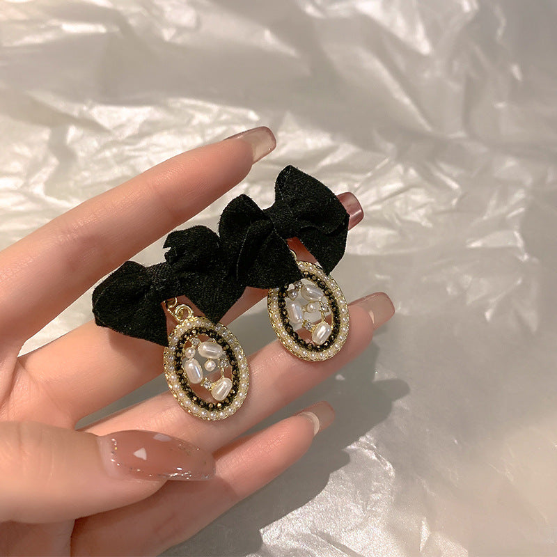Women's Style Light Luxury Minority High-grade Bow Earrings