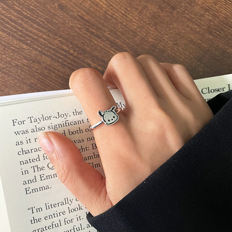Female Sweet Cute Personalized Niche Design Rings