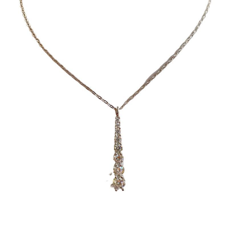 Women's Moissanite Sterling Sier Karat Clavicle Pendants