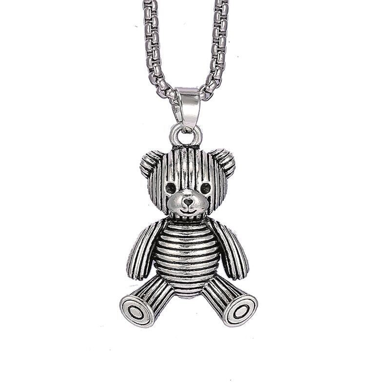 Women's Trendy Hip Hop Rabbit Disco Versatile Personality Necklaces