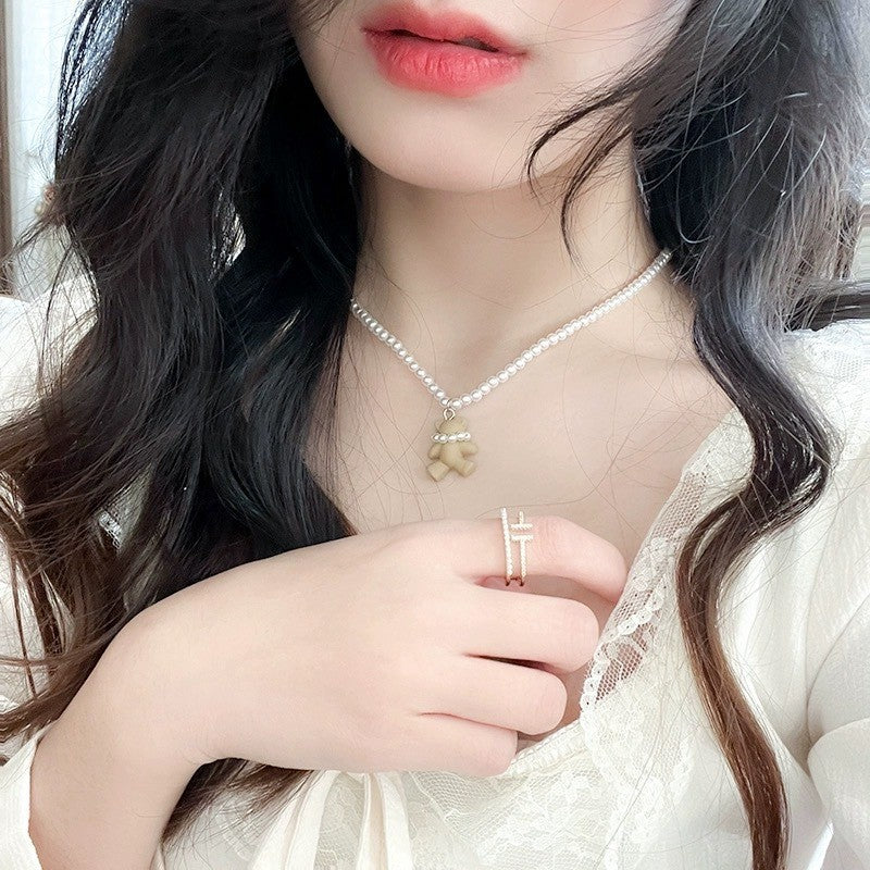 Women's Pearl High-grade Temperament Wild Sweater Chain Necklaces