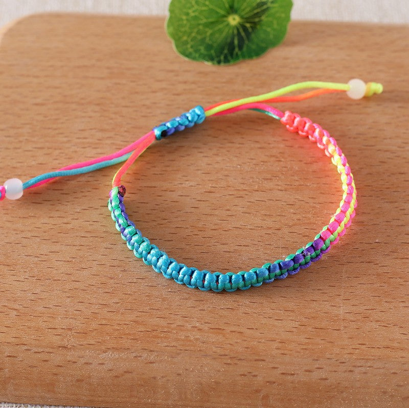 Hand-made Life Peaceful Auspicious Phoenix Tail Knot Red Rope Dragon Bracelets