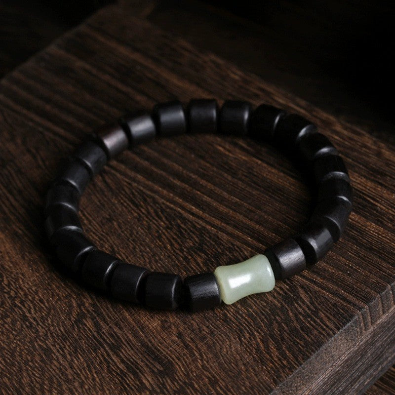 Pterocarpus Couple Female Blackwood Sandalwood Hand Jade Bracelets