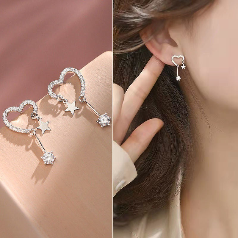 Women's Needle Elegant Long Tassel Thin Effect Earrings