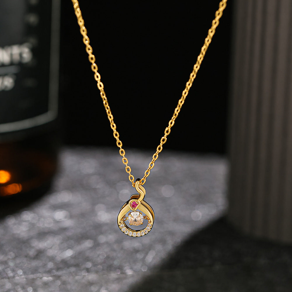 Animal Life Titanium Steel Clavicle Chain Necklaces