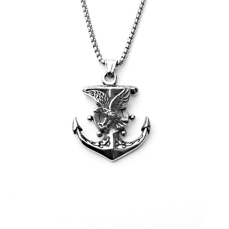 Popular Ornament Vintage Viking Boys Titanium Steel Necklaces