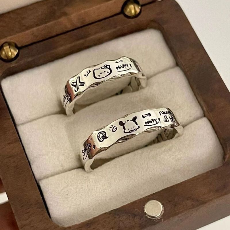 Iti Wavy Edge Adjustable Niche Line Versatile Exquisite Fashion Pacha Ring