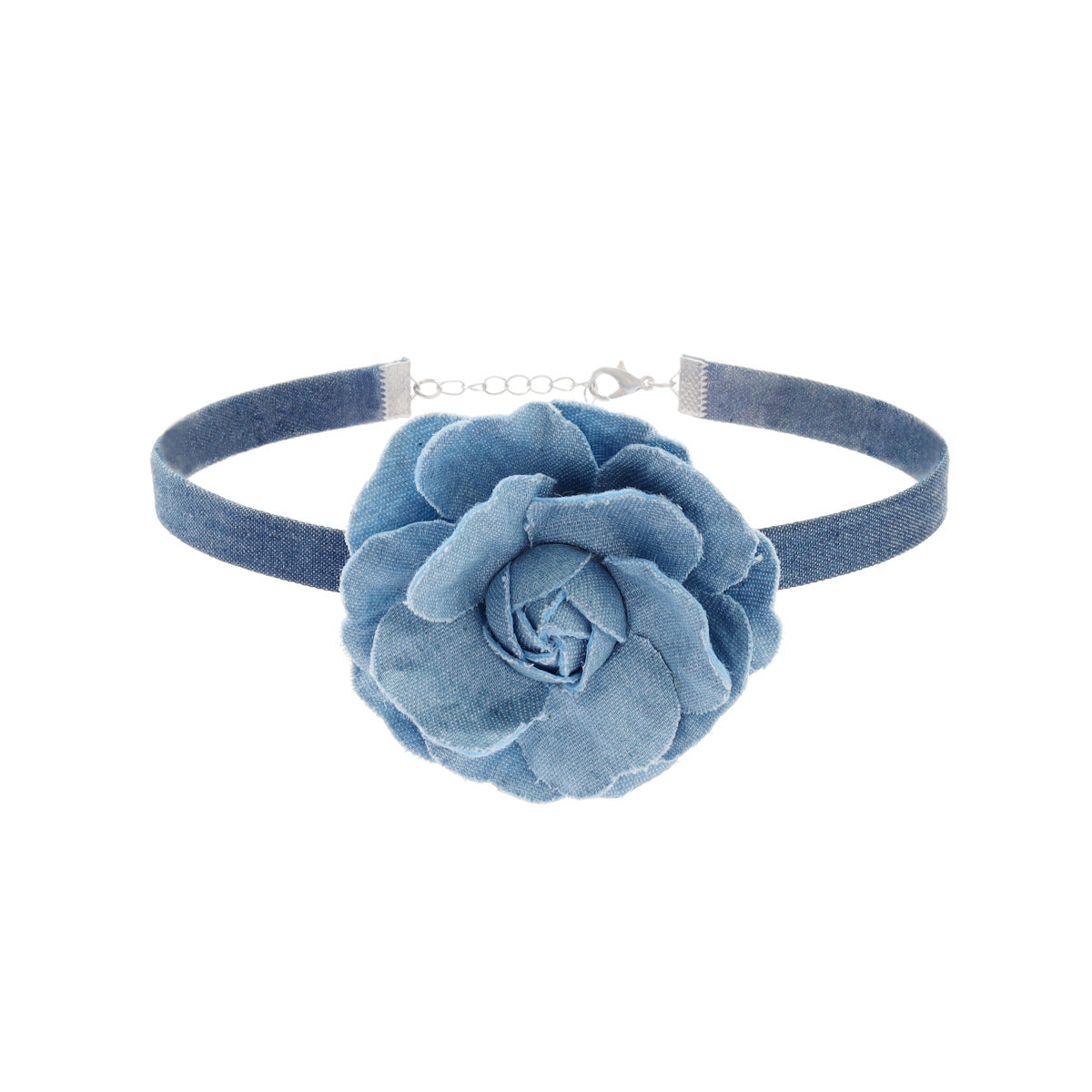 Denim Fabric Flower Butterfly Fashion Unique Necklaces