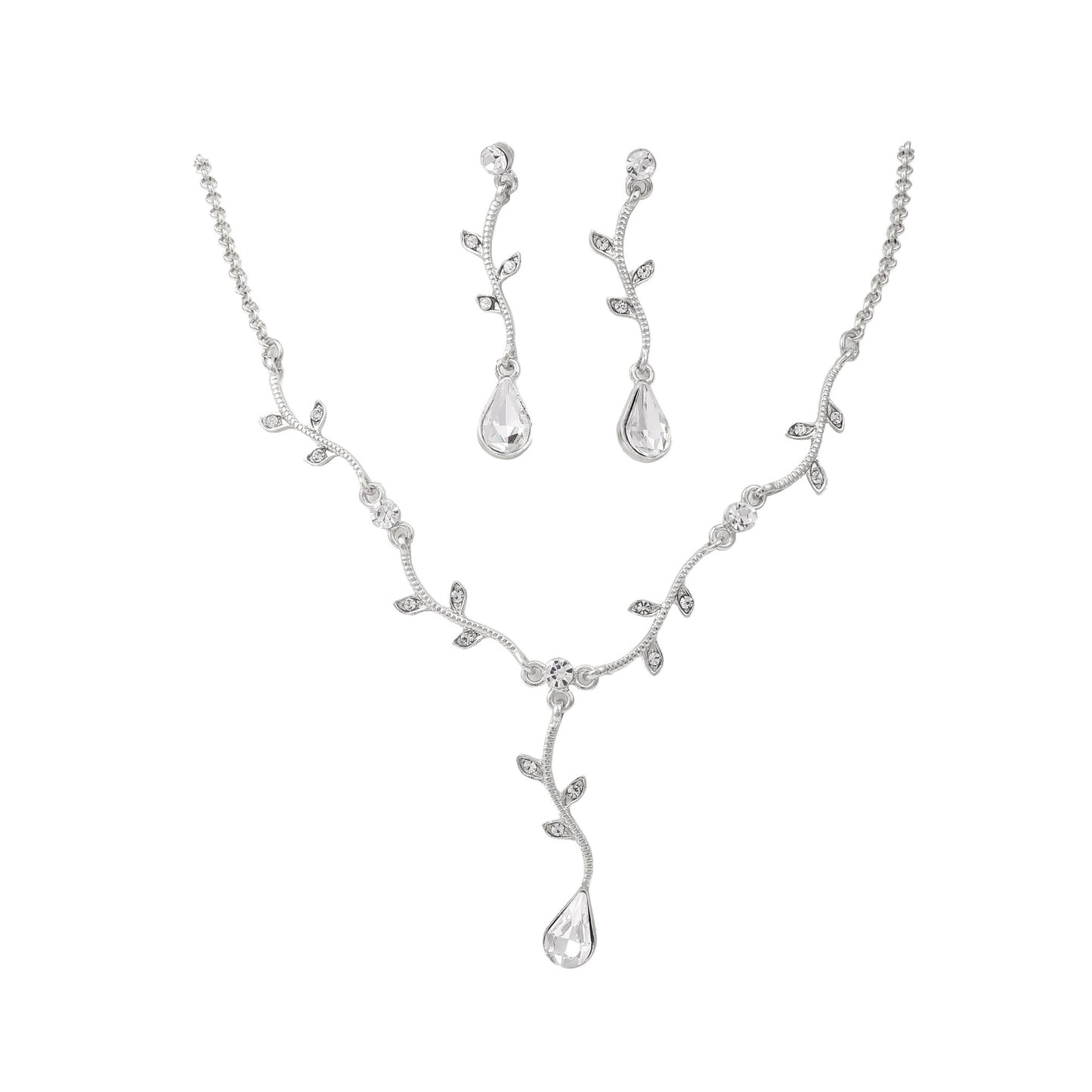 Leaf Water Drop Bridal Simple Stylish Necklaces
