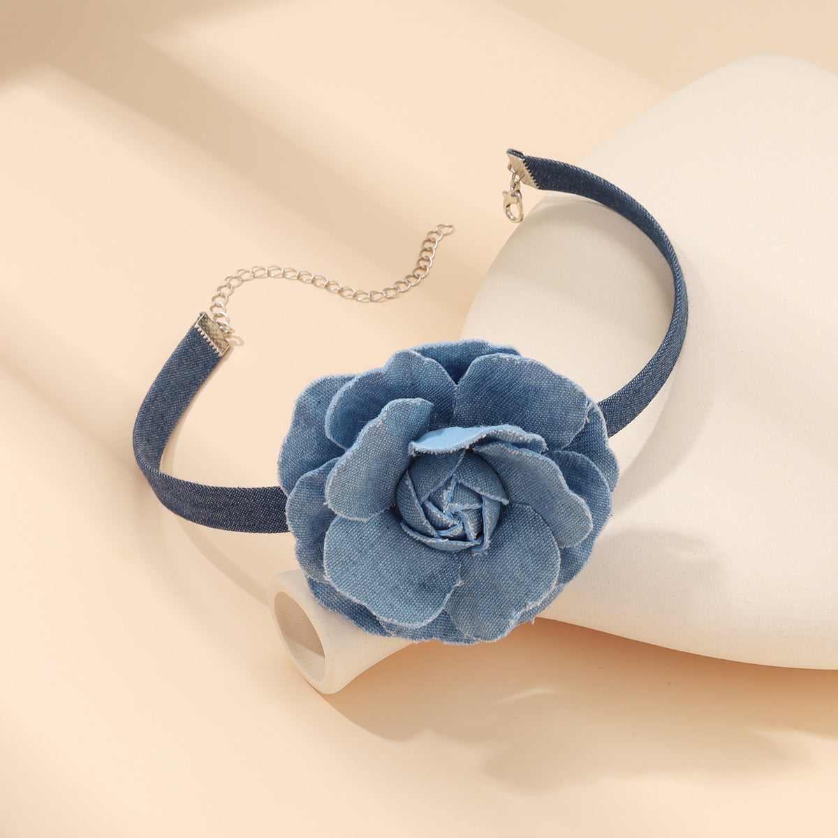 Denim Fabric Flower Butterfly Fashion Unique Necklaces