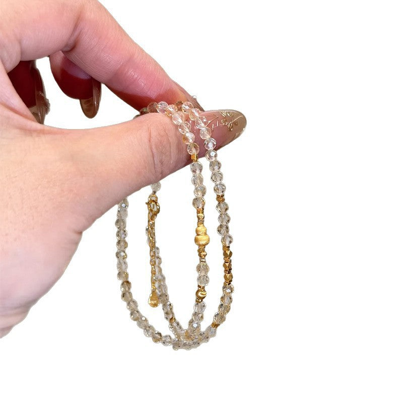 Women's Natural Citrine Light Luxury High-grade Sense Niche Bracelet