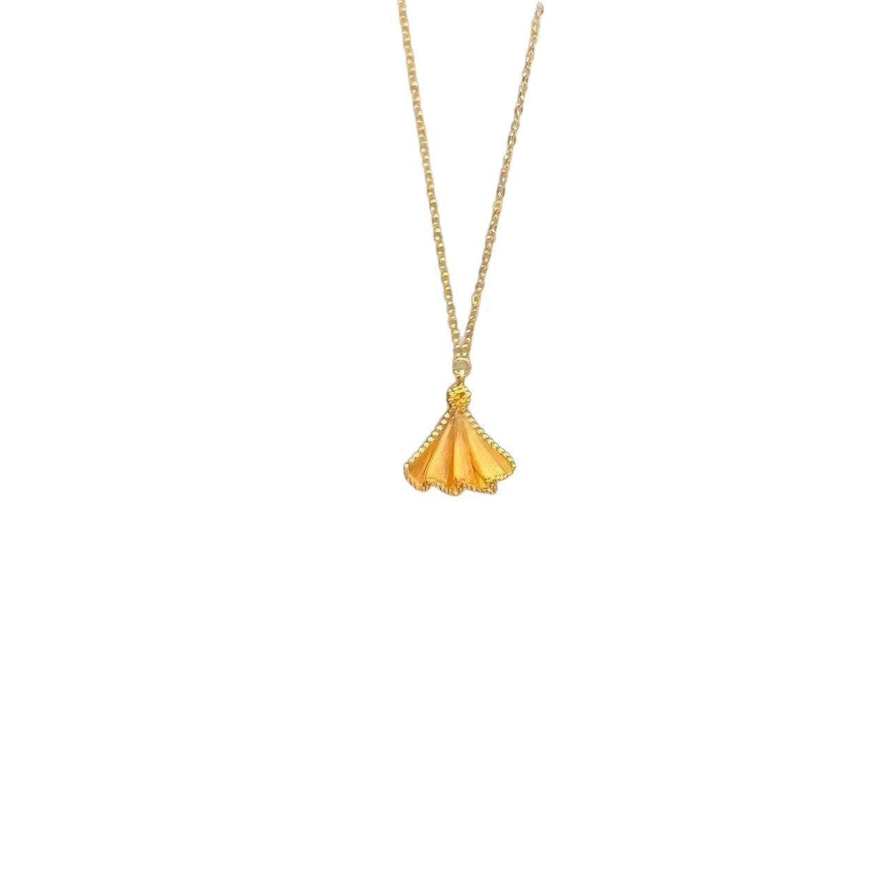 Women's Fan Clavicle Chain Exquisite Dignified Sense Necklaces