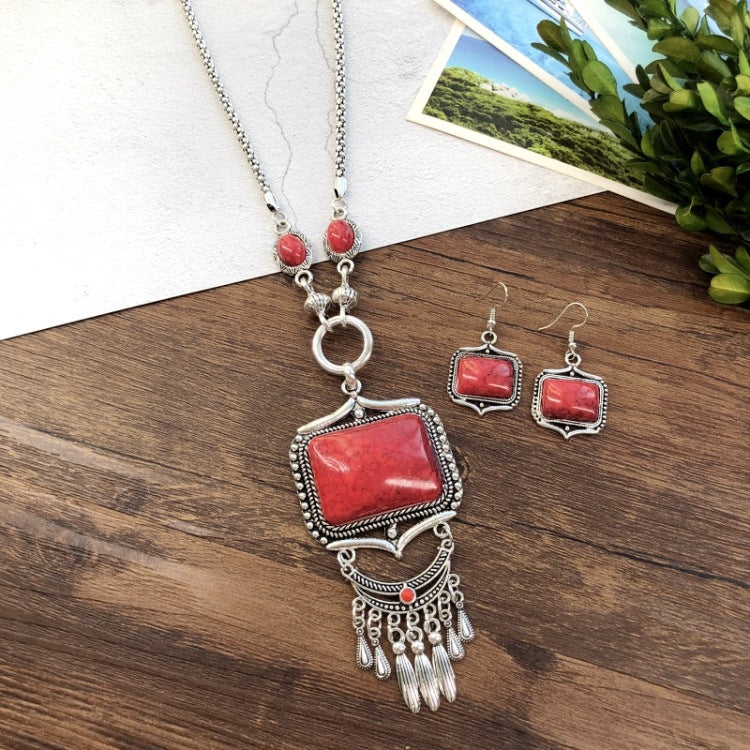 Style Tophus Bohemian Graceful Exaggerated Tassel Earrings